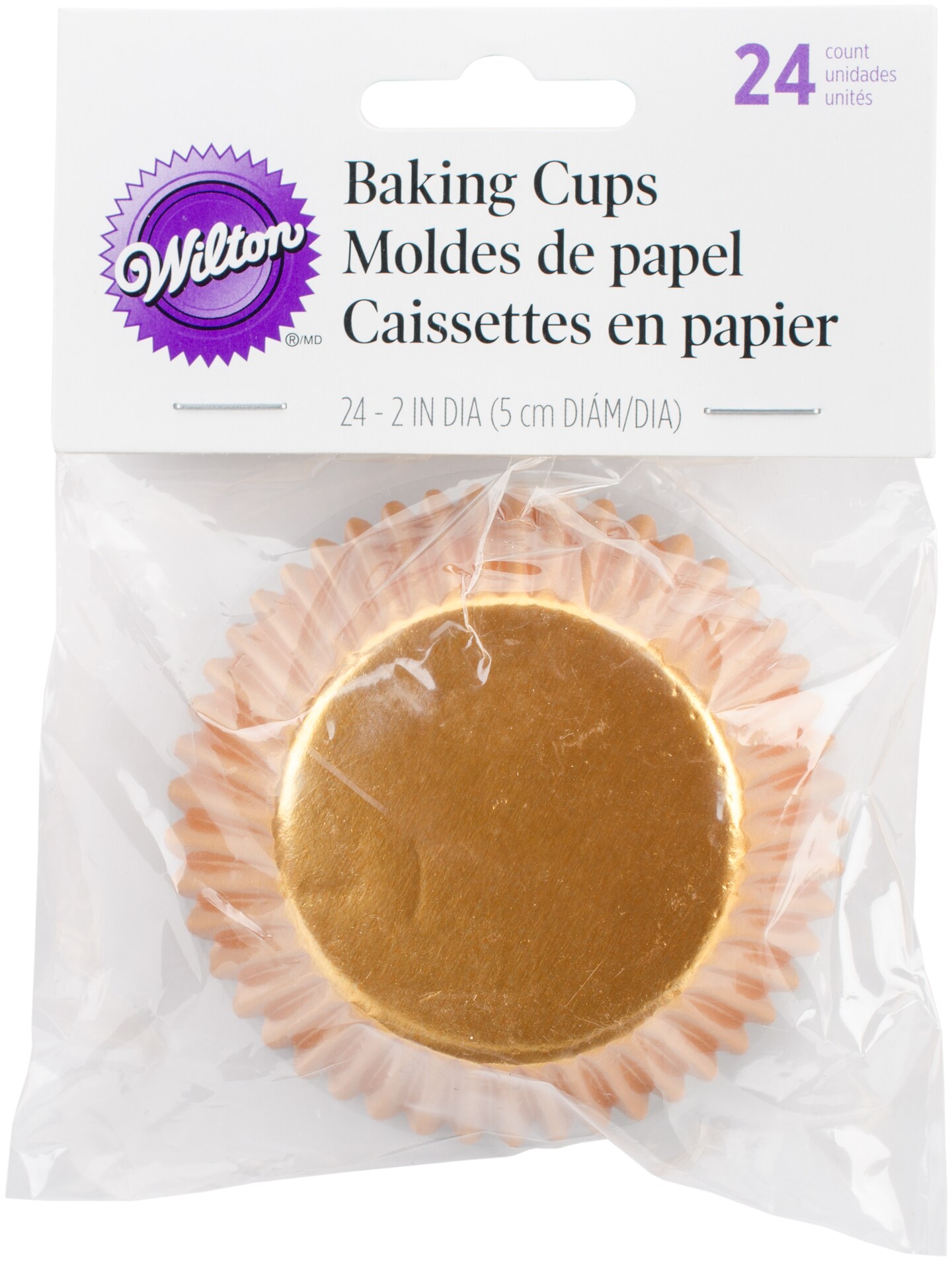 Wilton Standard Baking Cups - Gold Foil - 24/Pkg