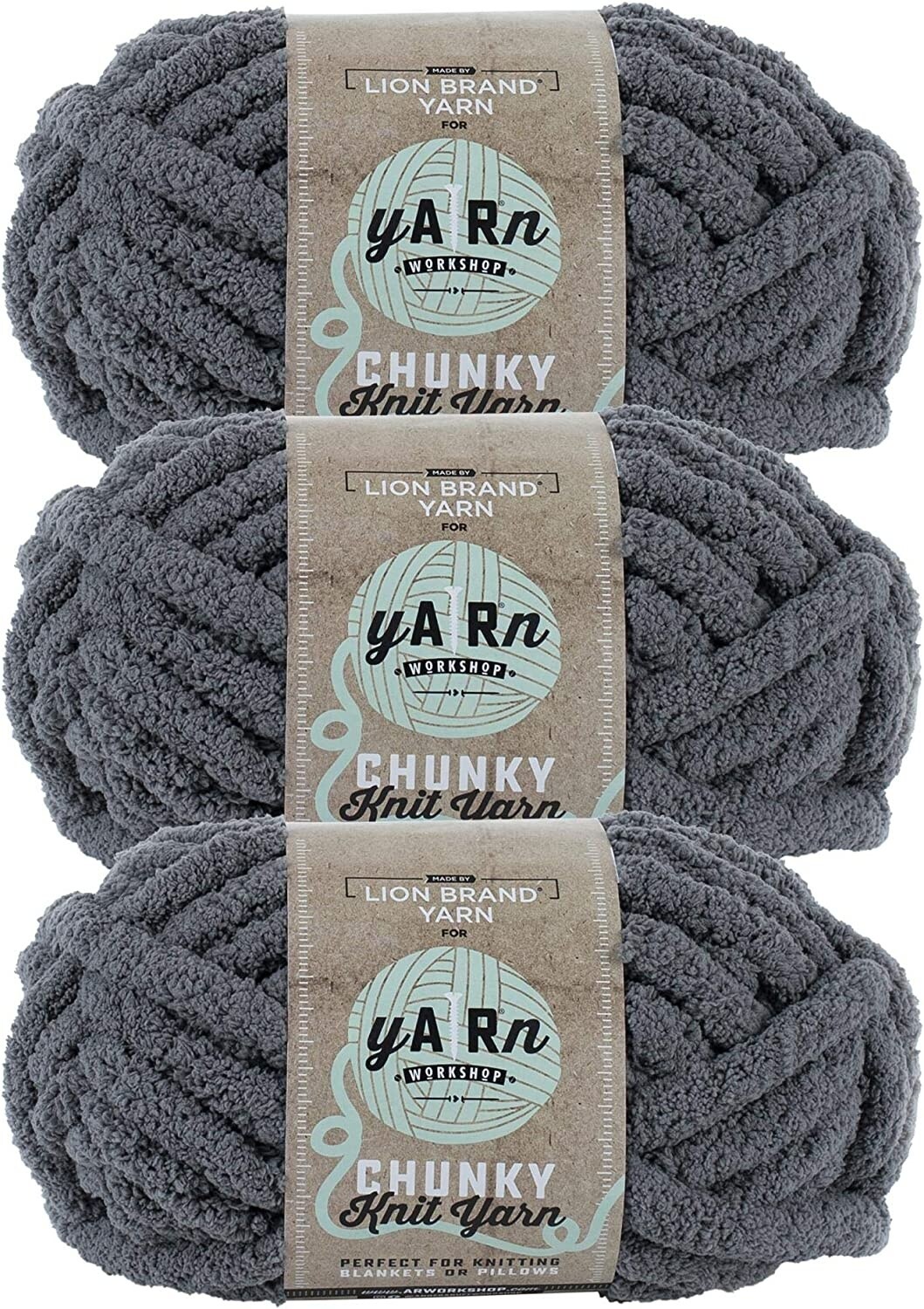 (Pack of 3) Lion Brand AR Workshop Chunky Knit Yarn-Python