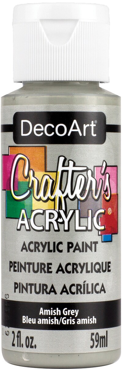 Crafter's Matte Acrylic Paint, 2 oz., Amish Grey