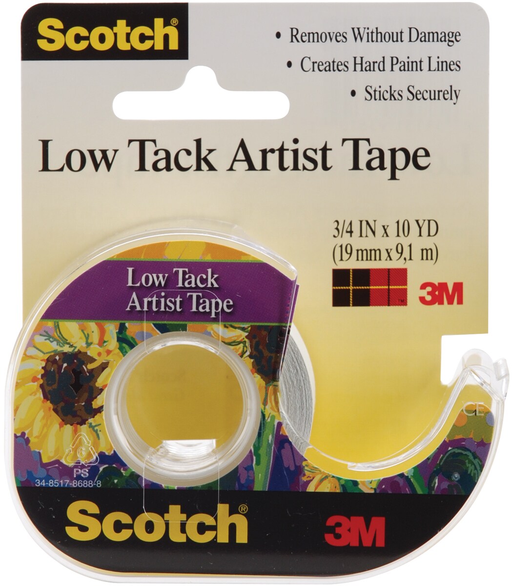 Scotch Low Tack Artist Tape-.75&#x22;X10yd