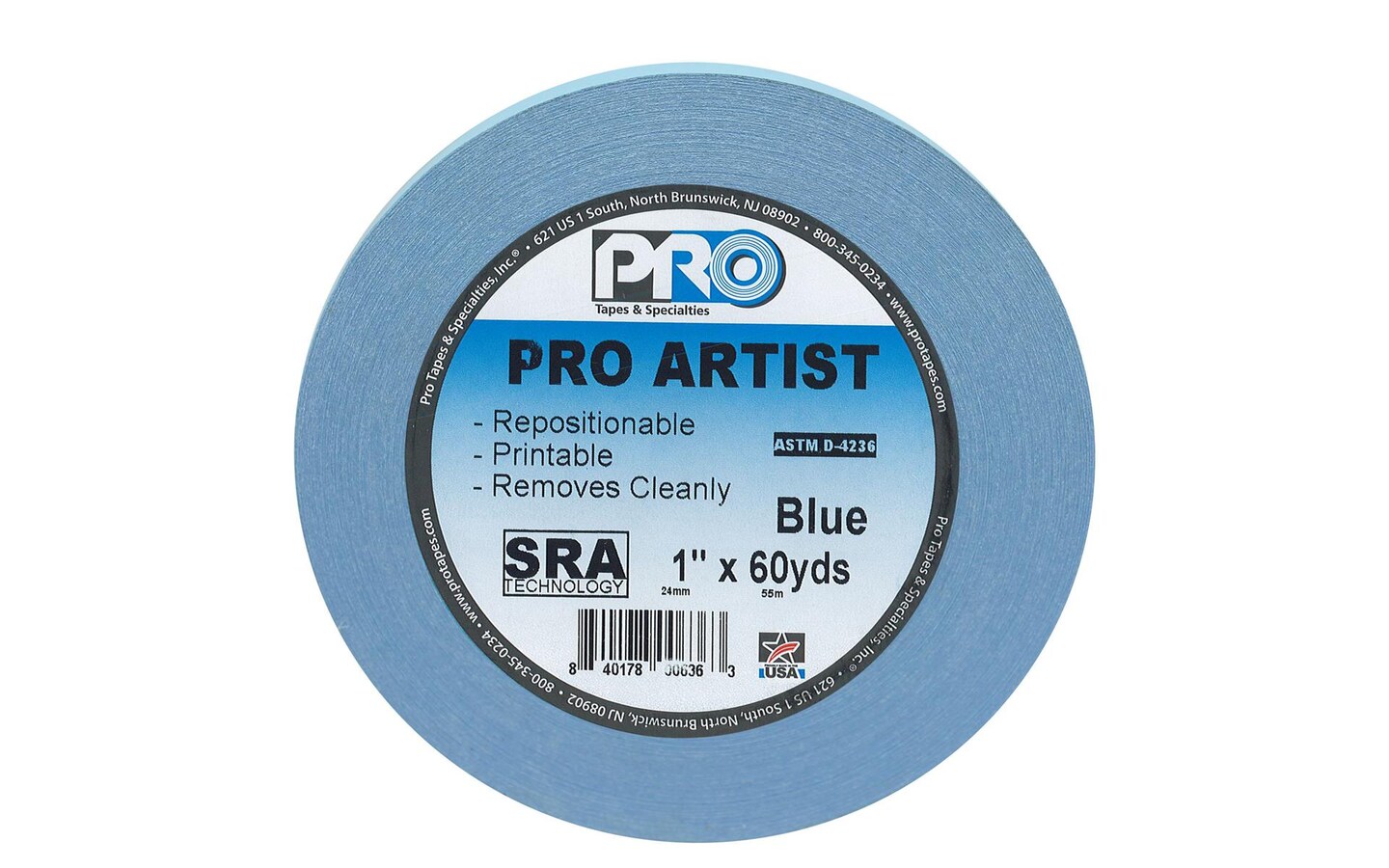 Pro Tape Artist Tape 3/4&#x22;x60yd Blue