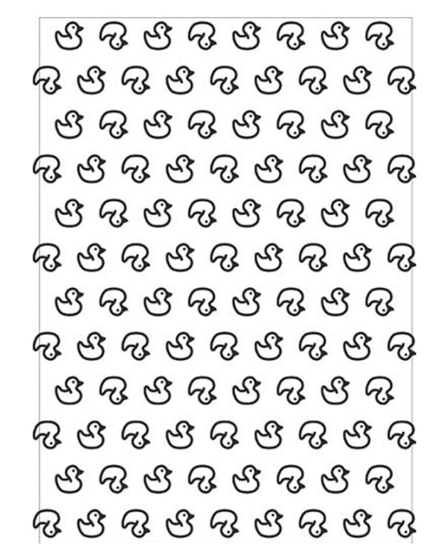 Embossing Folder A4 size - Duckies