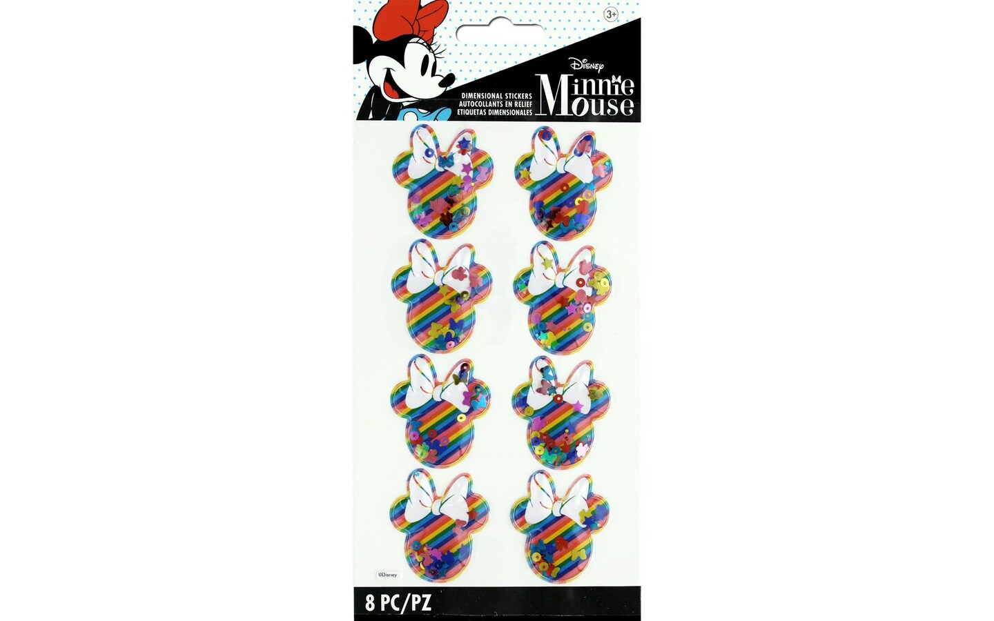 EK Disney Sticker 3D Rainbow Shaker Minnie