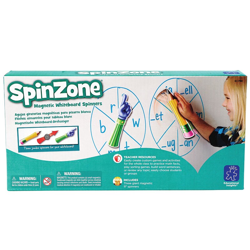 Spinzone&#xAE; Magnetic Whiteboard Spinners, Set Of 3