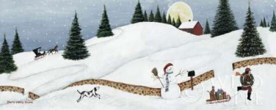 Christmas Valley Snowman Poster Print by David Carter Brown - Item # VARPDX8949