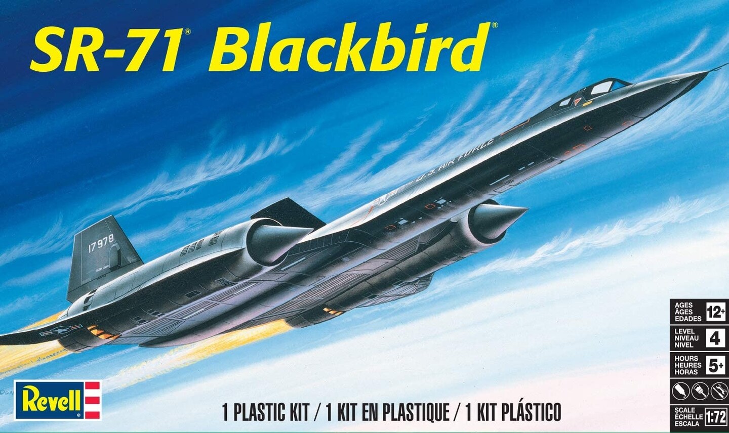 Revell Plastic Model Kit-SR-71A Blackbird 1:71