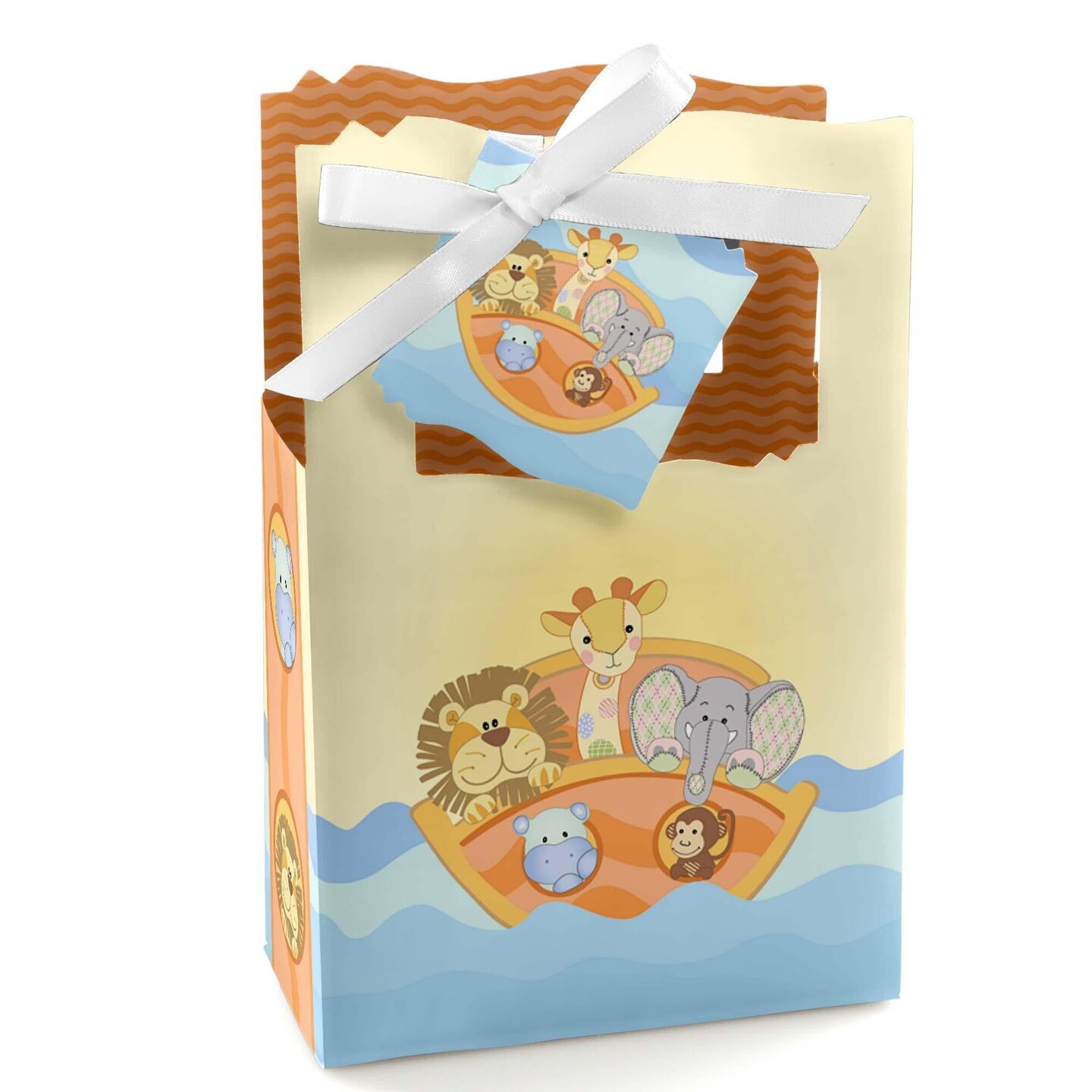 Big Dot of Happiness Noah&#x27;s Ark - Baby Shower or Birthday Party Favor Boxes - Set of 12