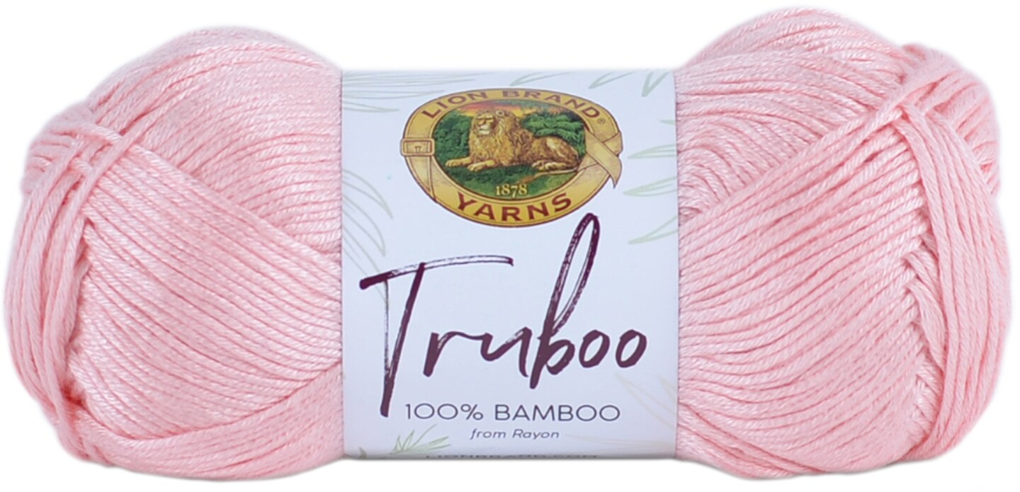 Lion Brand Truboo Yarn-Light Pink