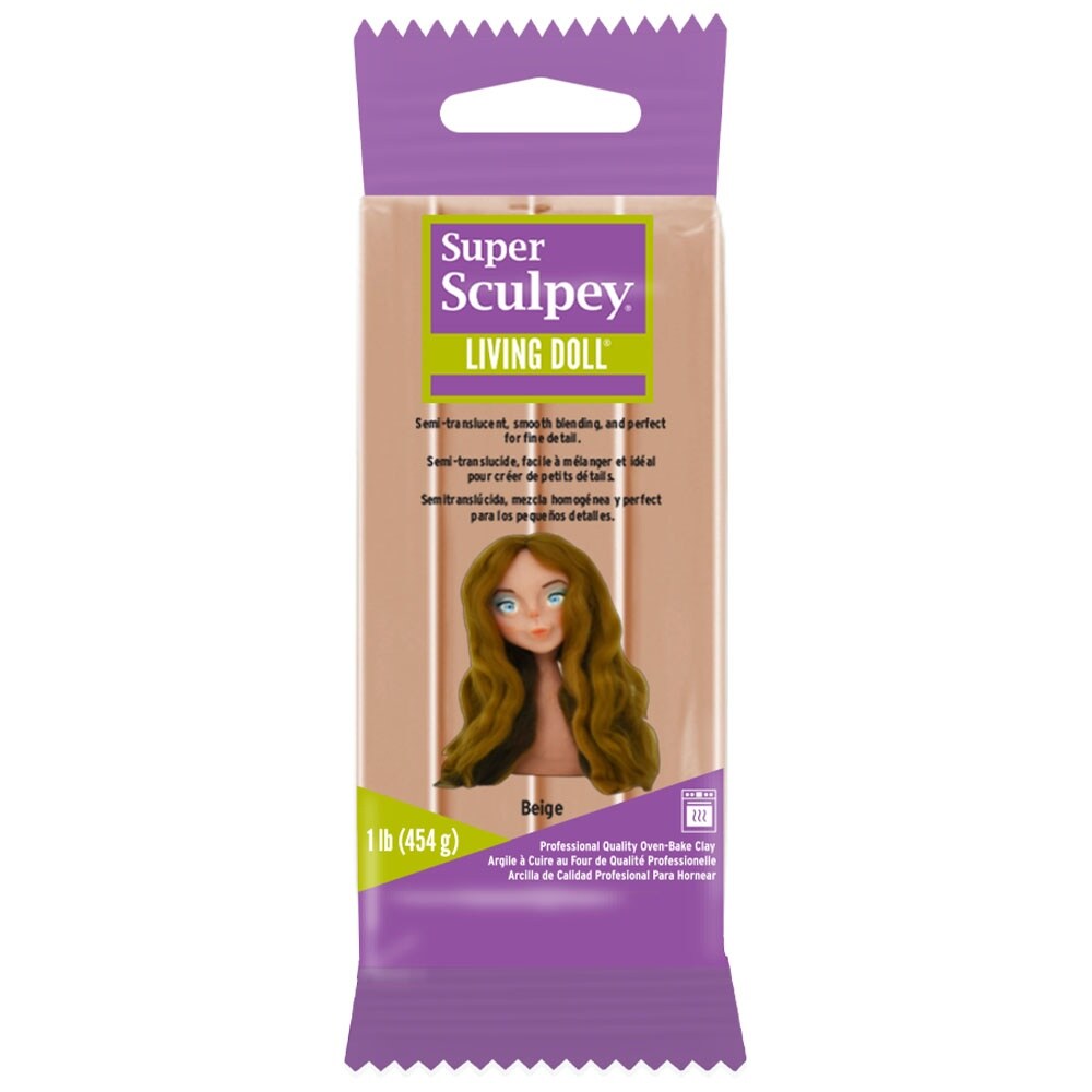 Super Sculpey Living Doll Clay 1lbBeige Michaels