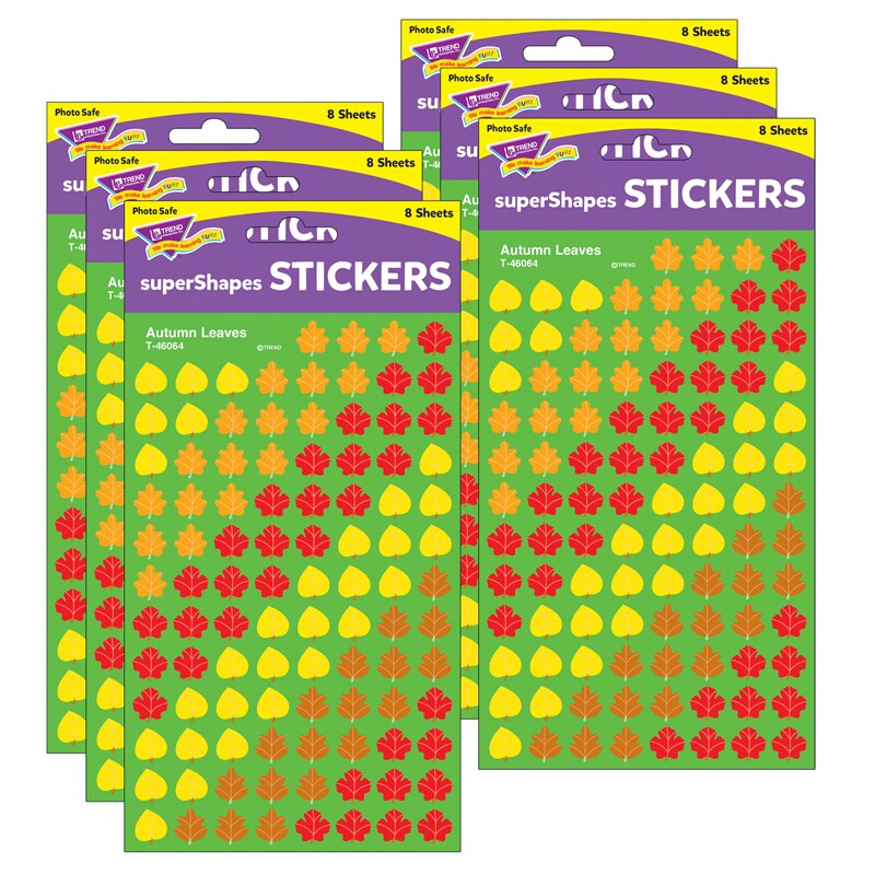 Autumn Leaves superShapes Stickers, 800 Per Pack, 6 Packs Michaels
