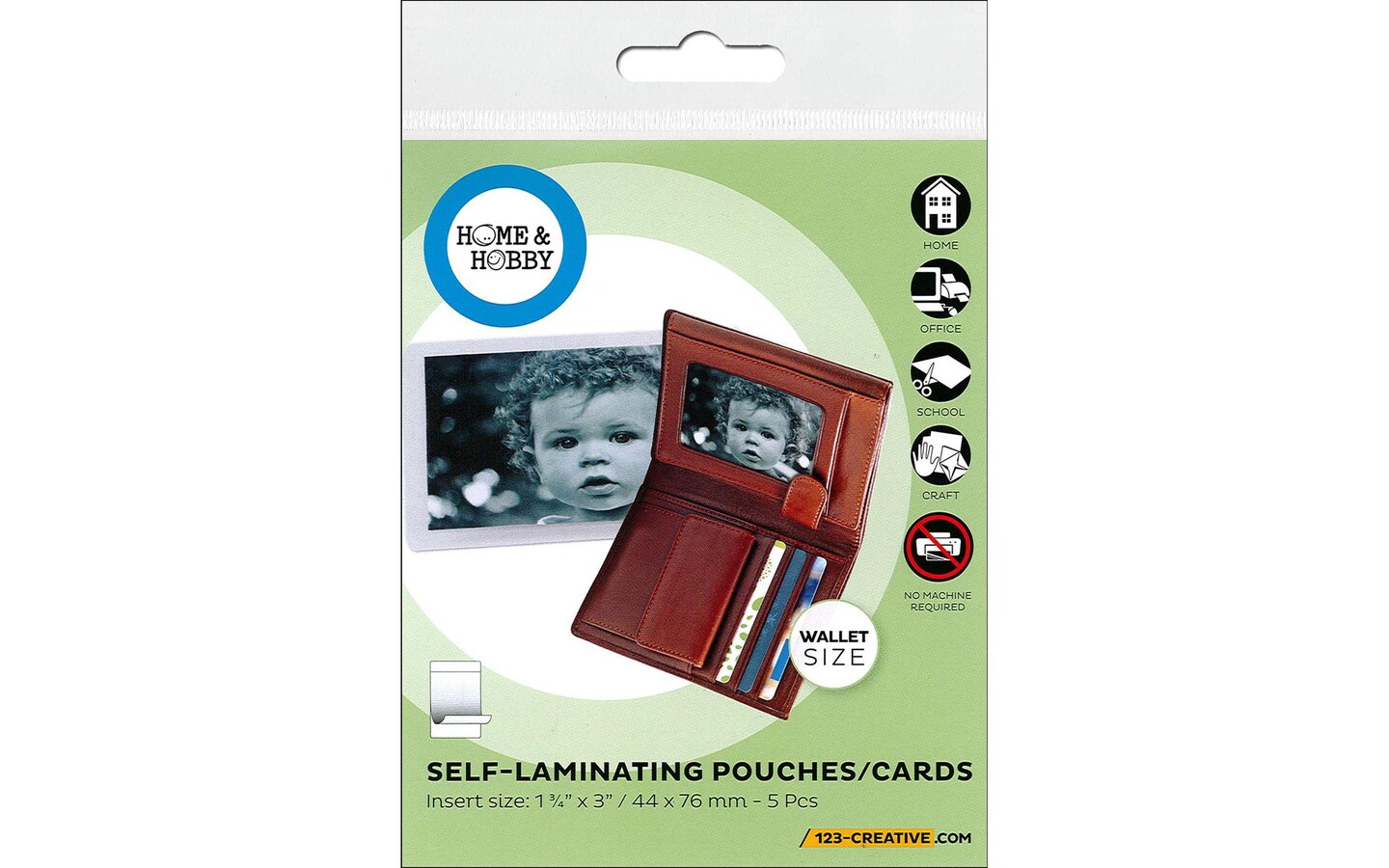 3L Home/Hobby SelfLaminating Pouch 1.75x3in 5pc
