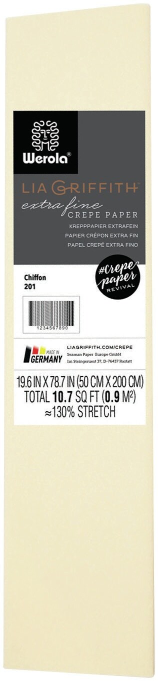 Lia Griffith Extra Fine Crepe Paper 19.6&#x22;X78.7&#x22;-Chiffon