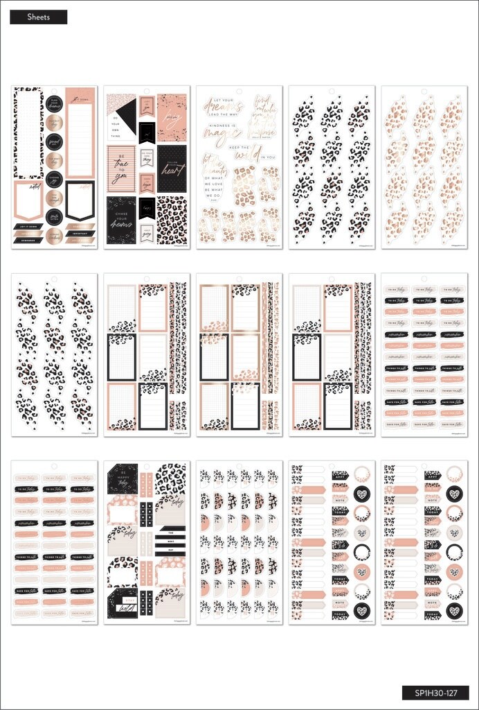 Happy Planner Sticker Pad 30/Sheets-Wild Styled