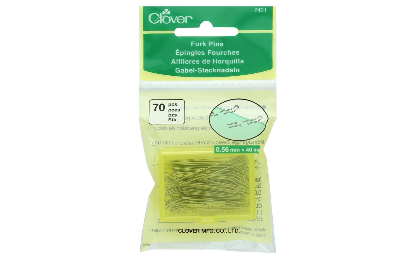 Clover Fork Pins 70pc