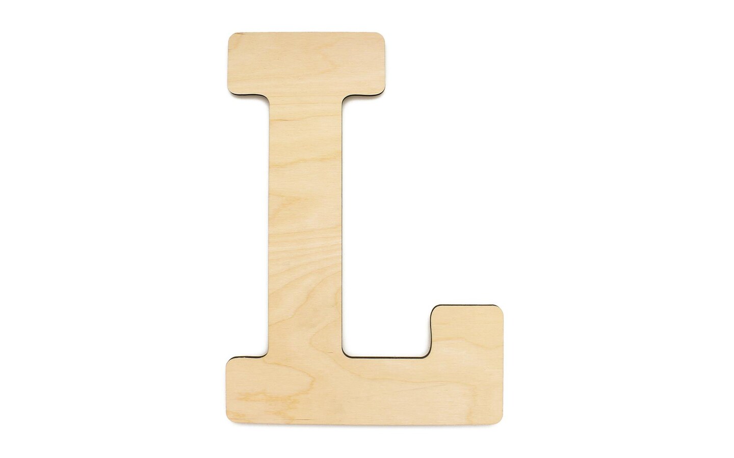 Essentials By Leisure Arts Arts Wood Letter 13&#x22; Birch L