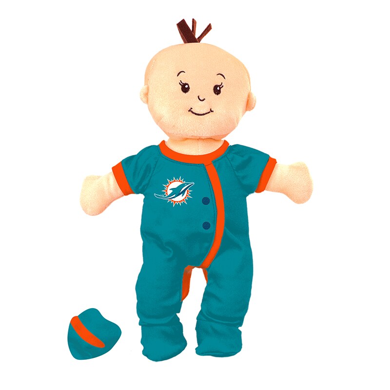 BabyFanatic Wee Baby Fan Doll - NFL Miami Dolphins - Officially Licensed Snuggle Buddy