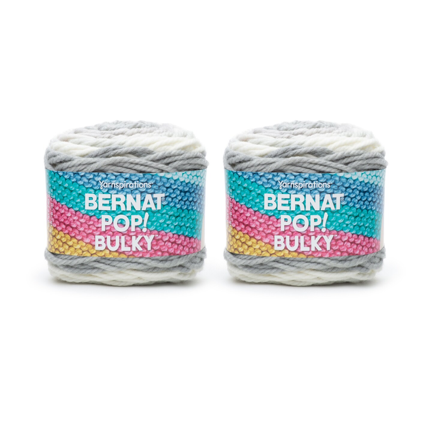 Politibetjent I øvrigt Flåde Bernat Pop Bulky Shades of Gray Yarn - 2 Pack of 280g/9.9oz - Acrylic - 6  Super Bulky - 147 Yards - Knitting/Crochet | Michaels