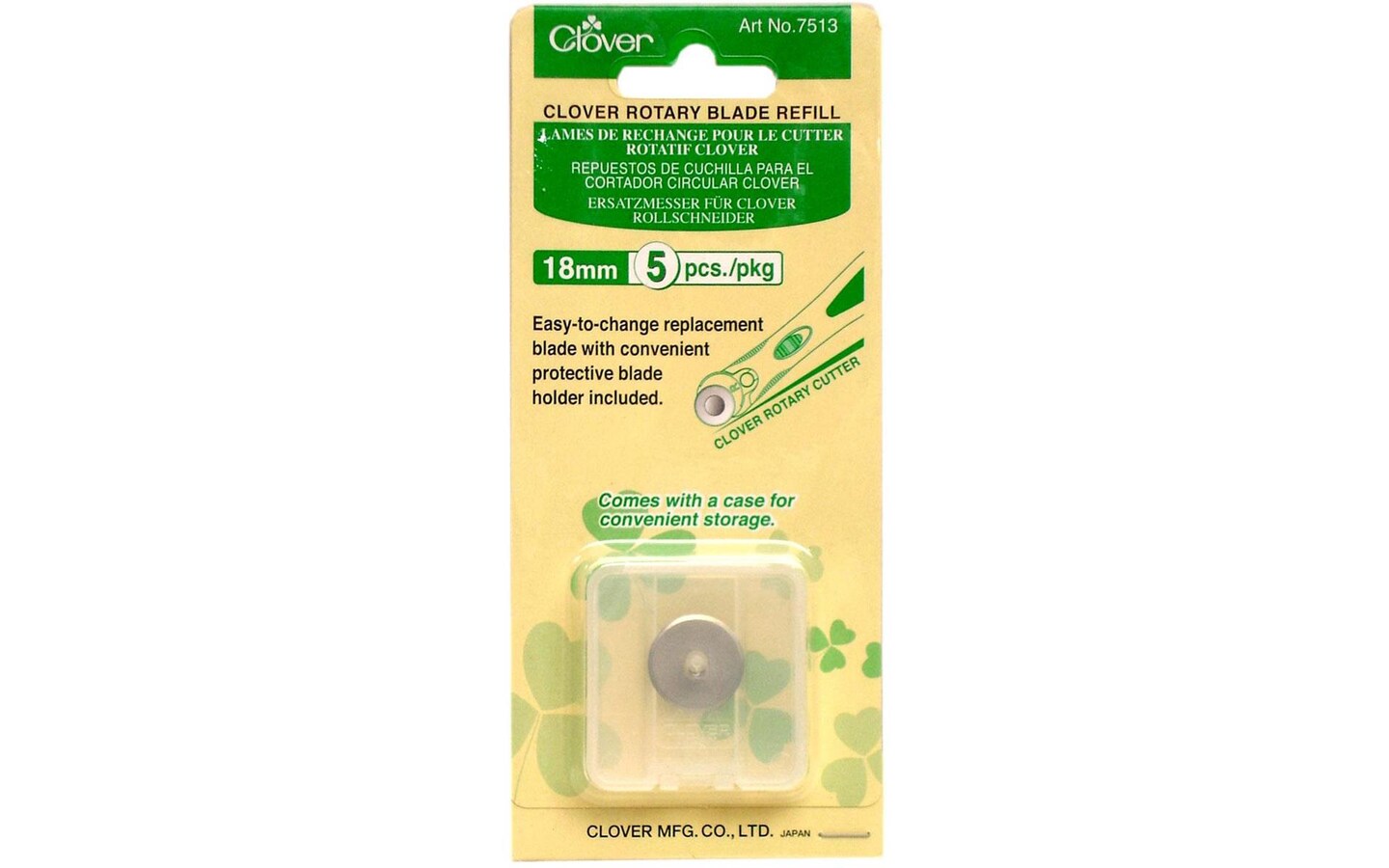 Clover Rotary Cutter Blade Refill 18mm 5pc Michaels