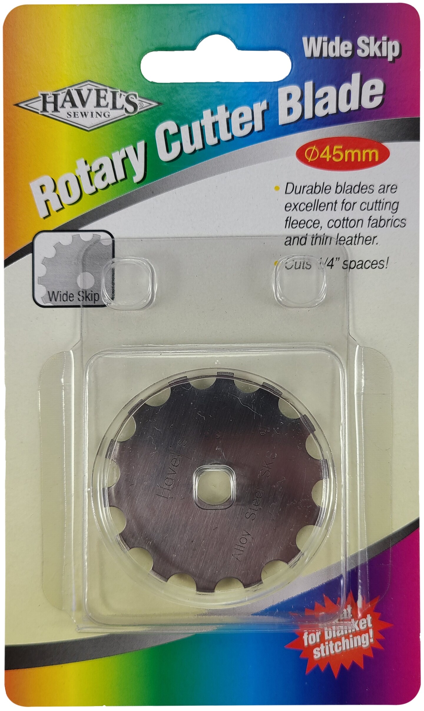 45mm Rotary Cutter Blade Refill - 5 ct. – Wooden SpoolsQuilting,  Knitting and More!