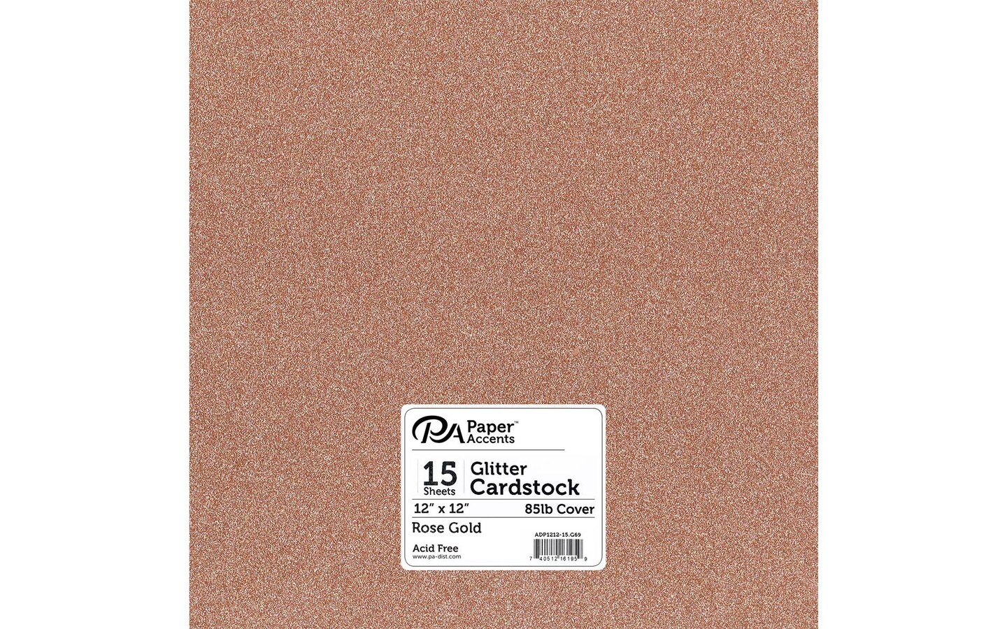 metallic cardstock - rose gold