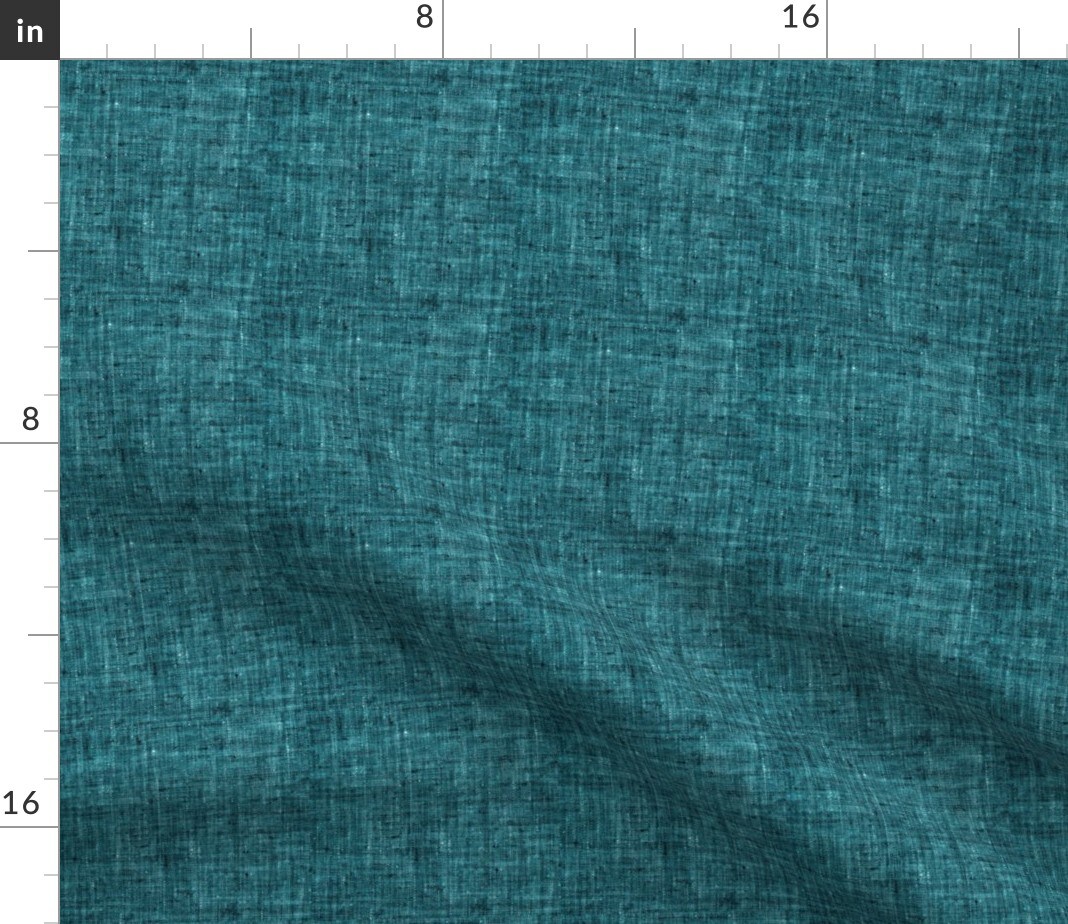 Fable Textured Solid Teal Blue Aqua Custom Printed Fabric by Spoonflower Various Fabrics by the Yard or Fat Quarter