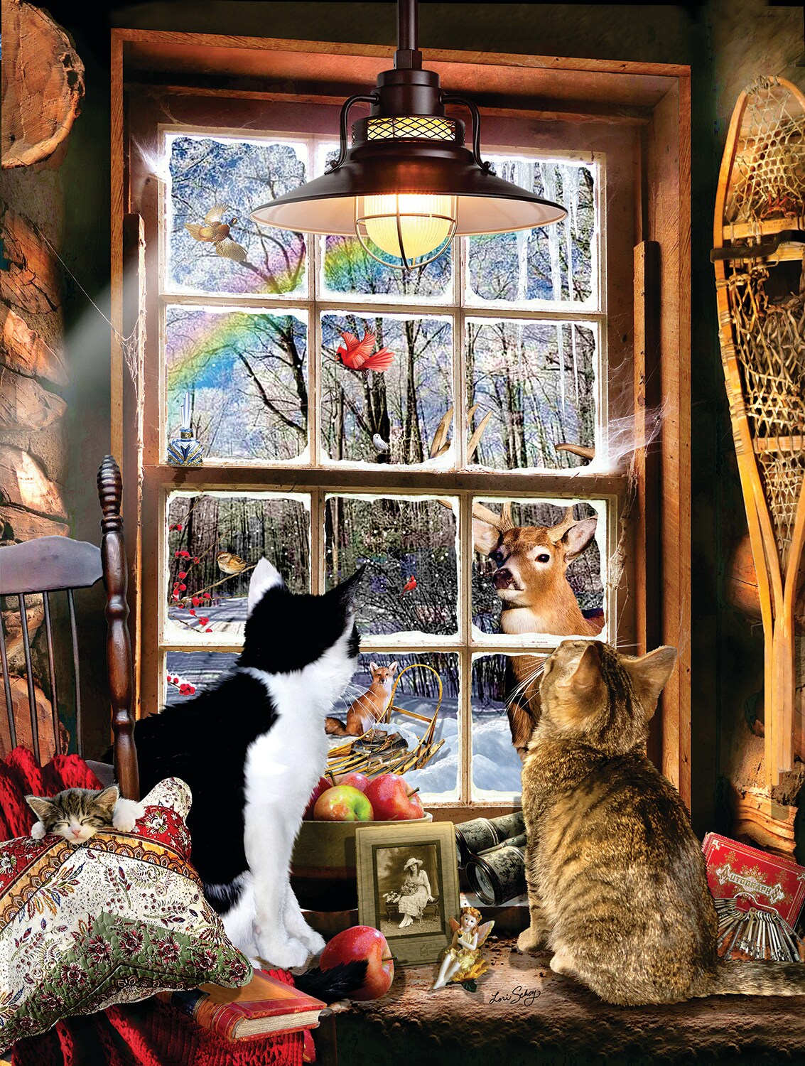 Sunsout Winter Forest 500 pc   Jigsaw Puzzle 35243