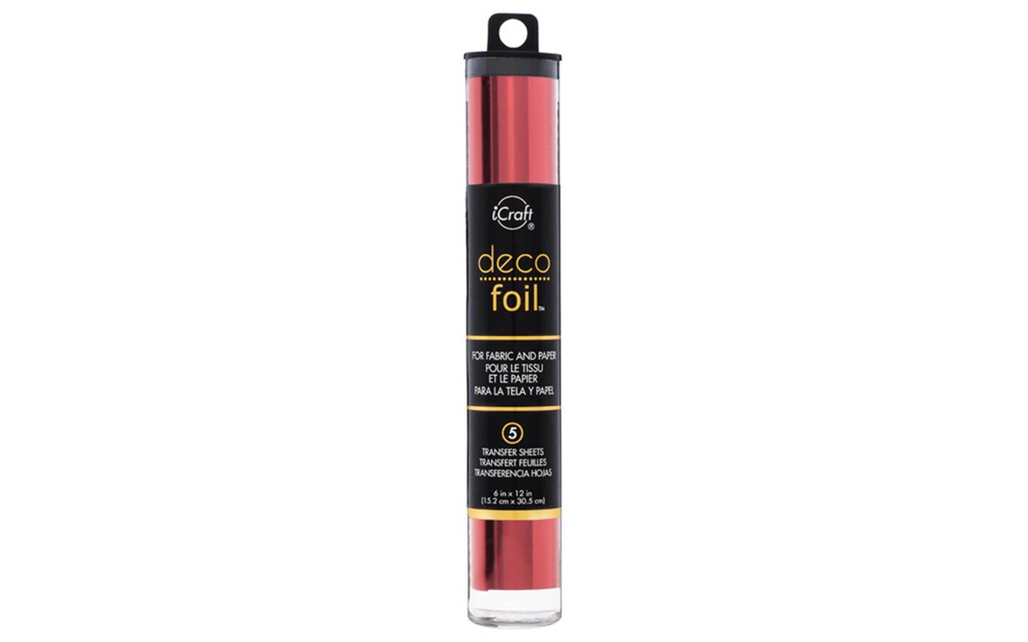 iCraft Deco Foil Transfer 6x12 Tube Red 5pc | Michaels