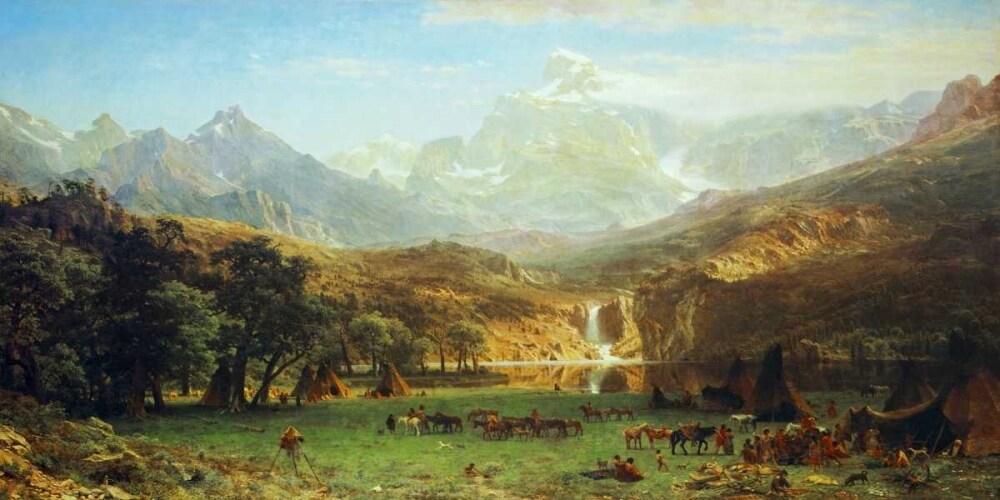 The Rocky Mountains, Landers Peak Poster Print by Albert Bierstadt - Item # VARPDX133258