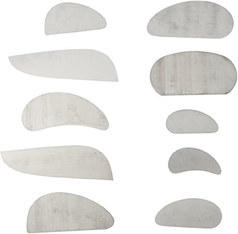 Clay Sculpture Pottery Molding Ceramics Sharp Steel Cutter Tools Scraper Crafts Pack of 10
