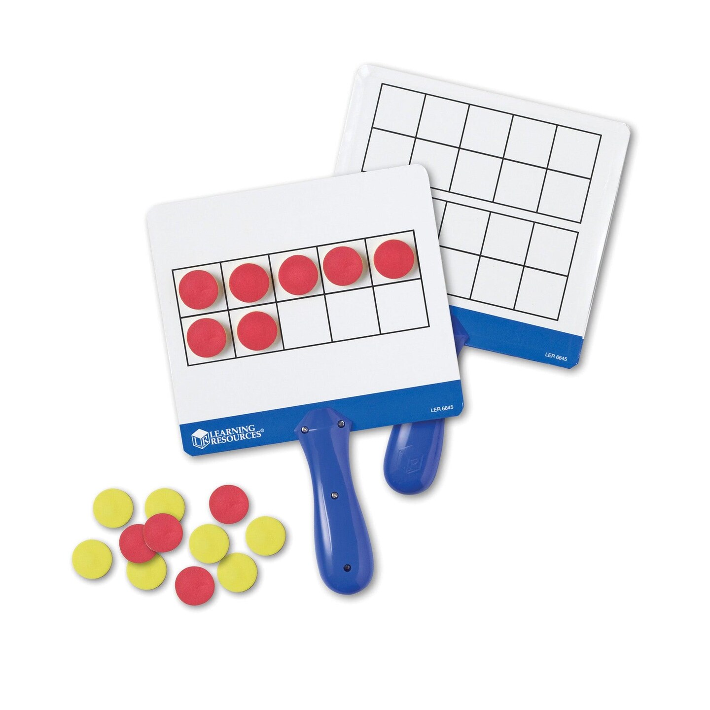 Magnetic Ten Frame Answer Write &#x26; Wipe Board Set, 4 Per Pack