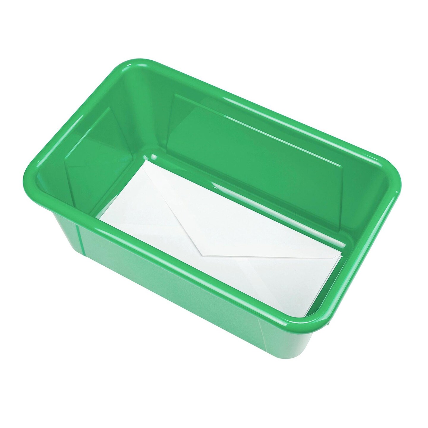 Small Cubby Bin, Green, Pack of 5