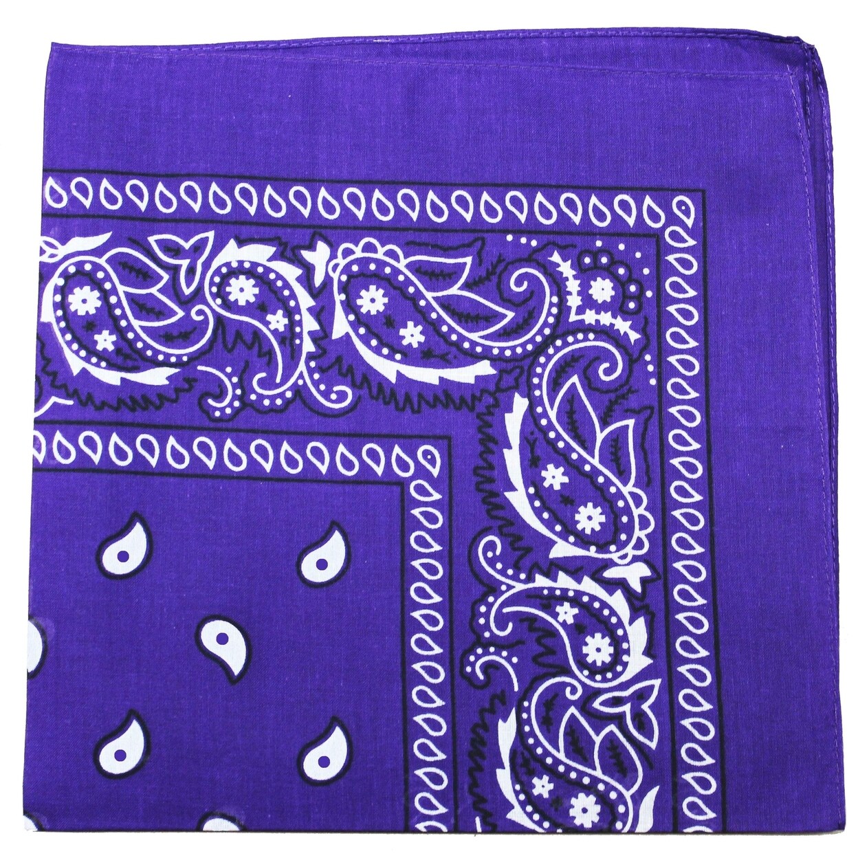 Mechaly Extra Large Paisley Cotton Bandanas Pack Of 2 Unisex Assorted Colors