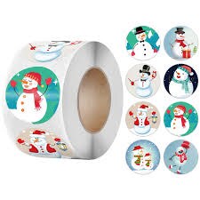 Frosty the Snowman Prismatic Sticker Roll 100 Pc.