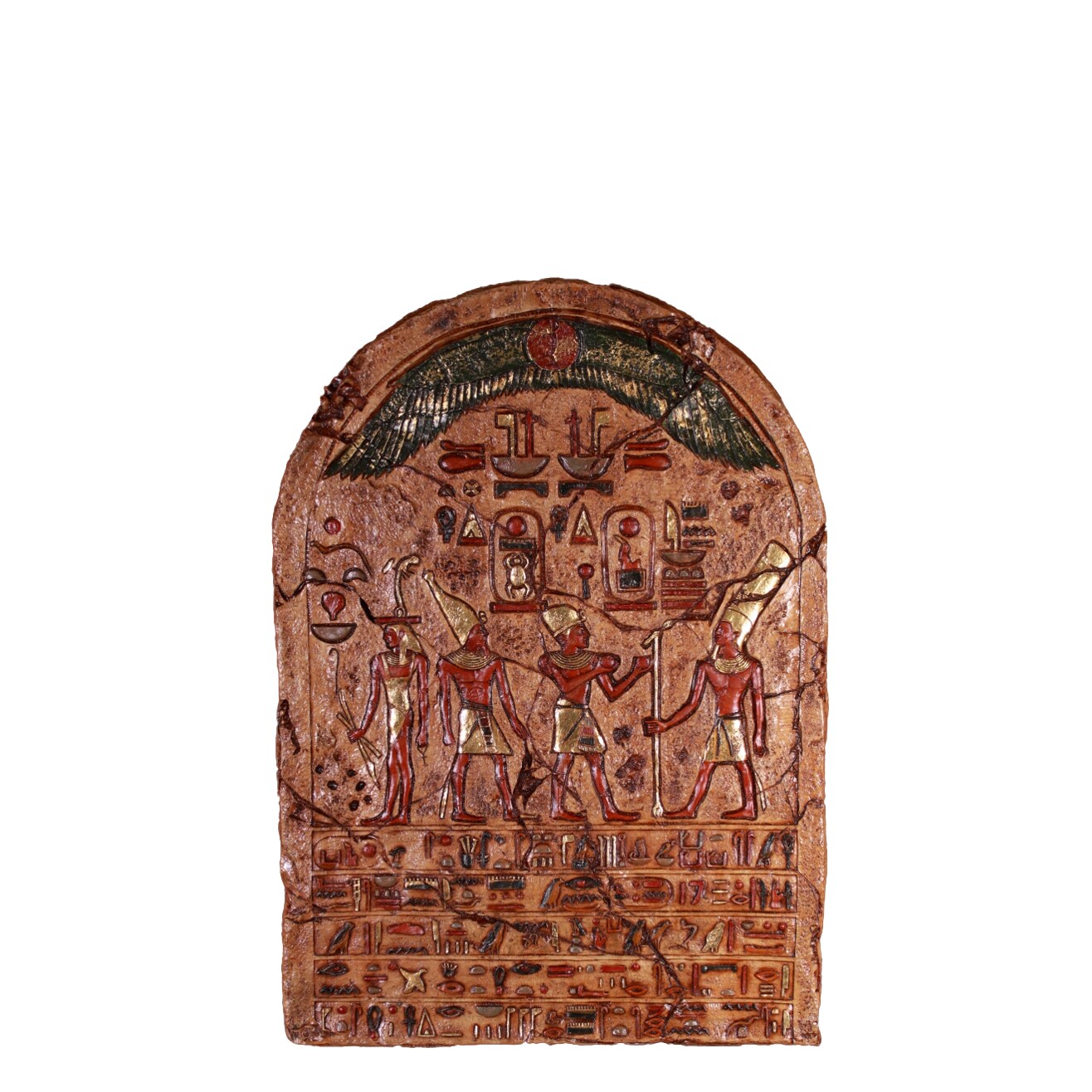 Egyptian Hieroglyphic Plaque Life Size Statue