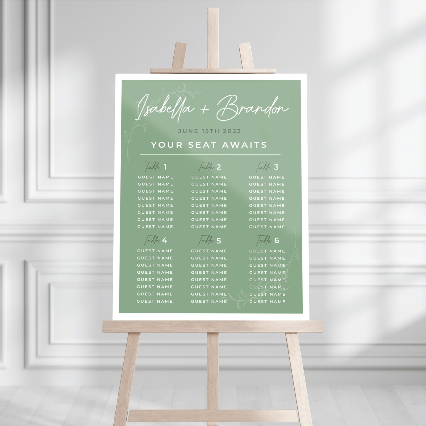 Wedding Seating Chart, Personalized Wedding Welcome Sign, Party  Decorations, Reception Poster, Wedding Decor, Rehearsal Sign, Find Your Seat  | MakerPlace by Michaels, image size:1080x1080