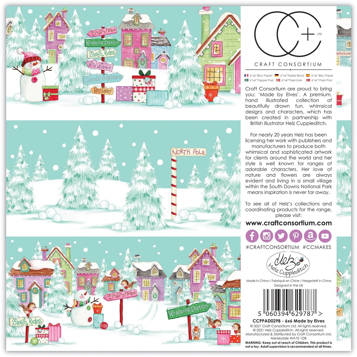 Craft Consortium Made by Elves - 6x6 Paper Pad