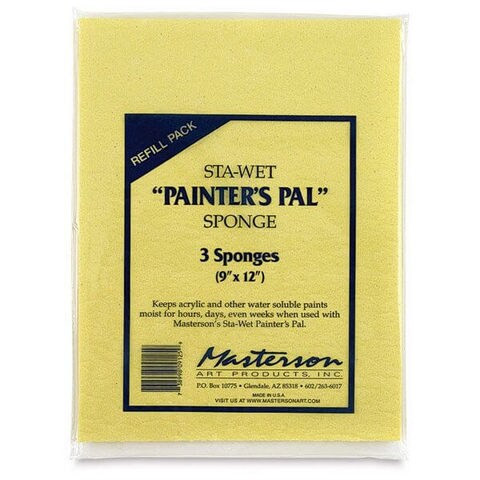 STA-WET HANDY PALETTE SPONGE 8-1/2X7