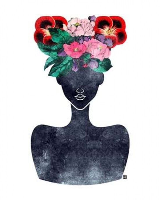 Flower Crown Silhouette II Poster Print by Tabitha Brown - Item # VARPDXB3262D