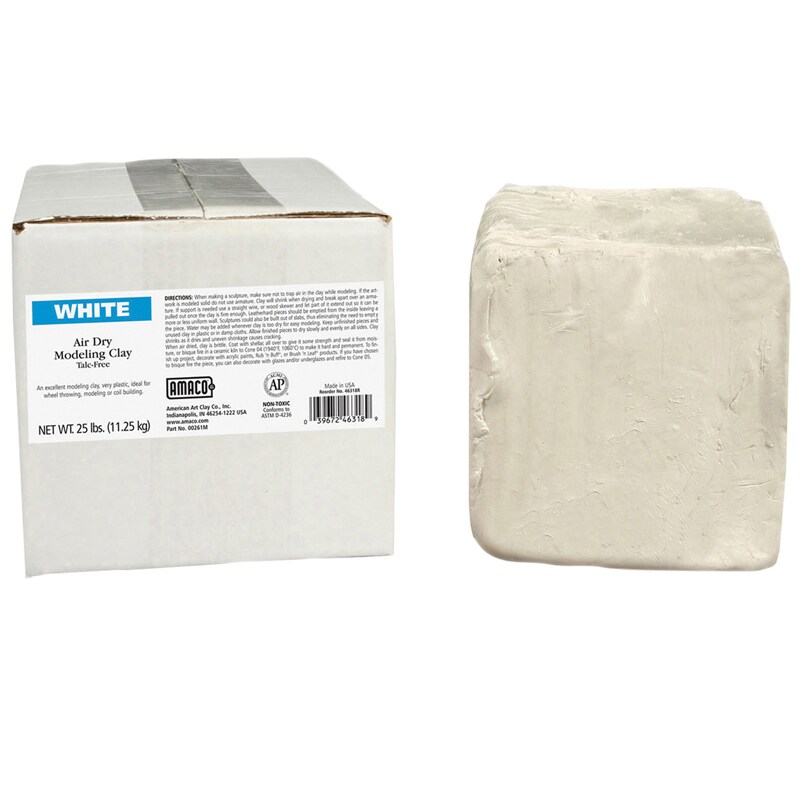 Air Dry Clay, White, 25 lbs. Michaels