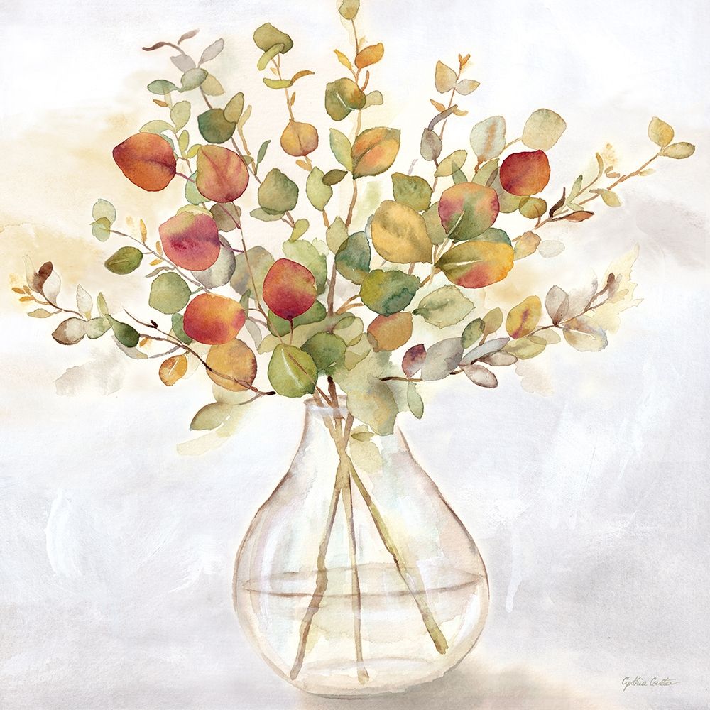 Eucalyptus Vase spice II Poster Print by Cynthia Coulter # RB14831CC