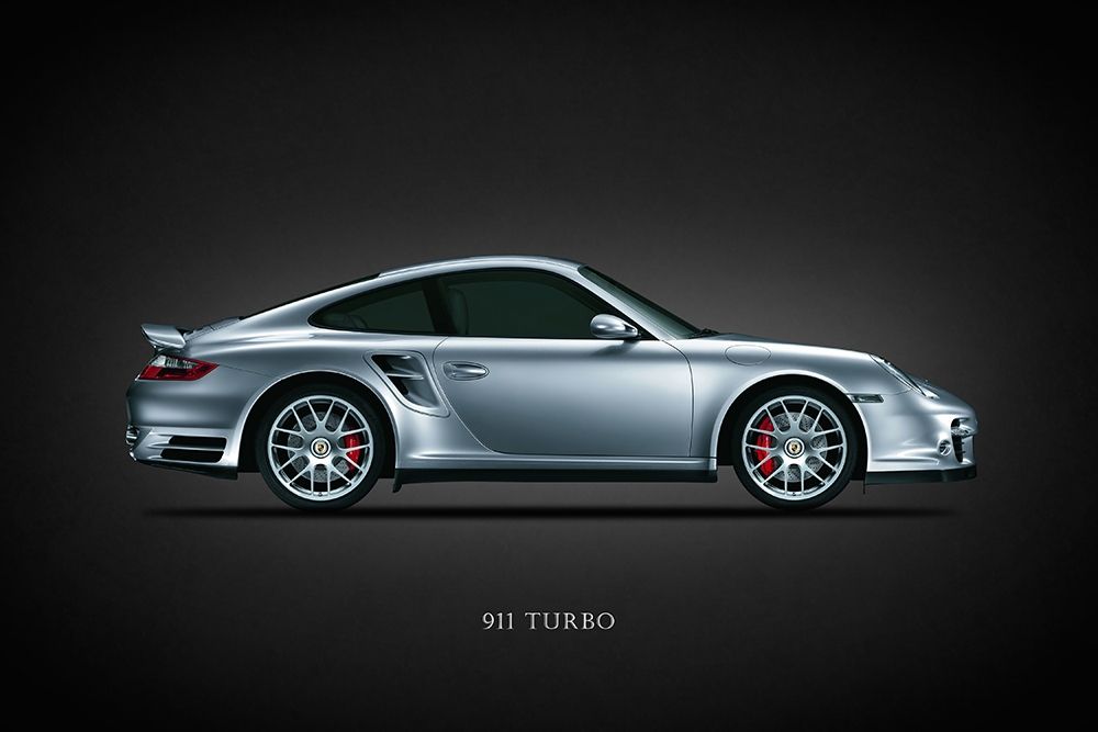 Porsche 911 Turbo Silver Poster Print by Mark Rogan # RGN115699