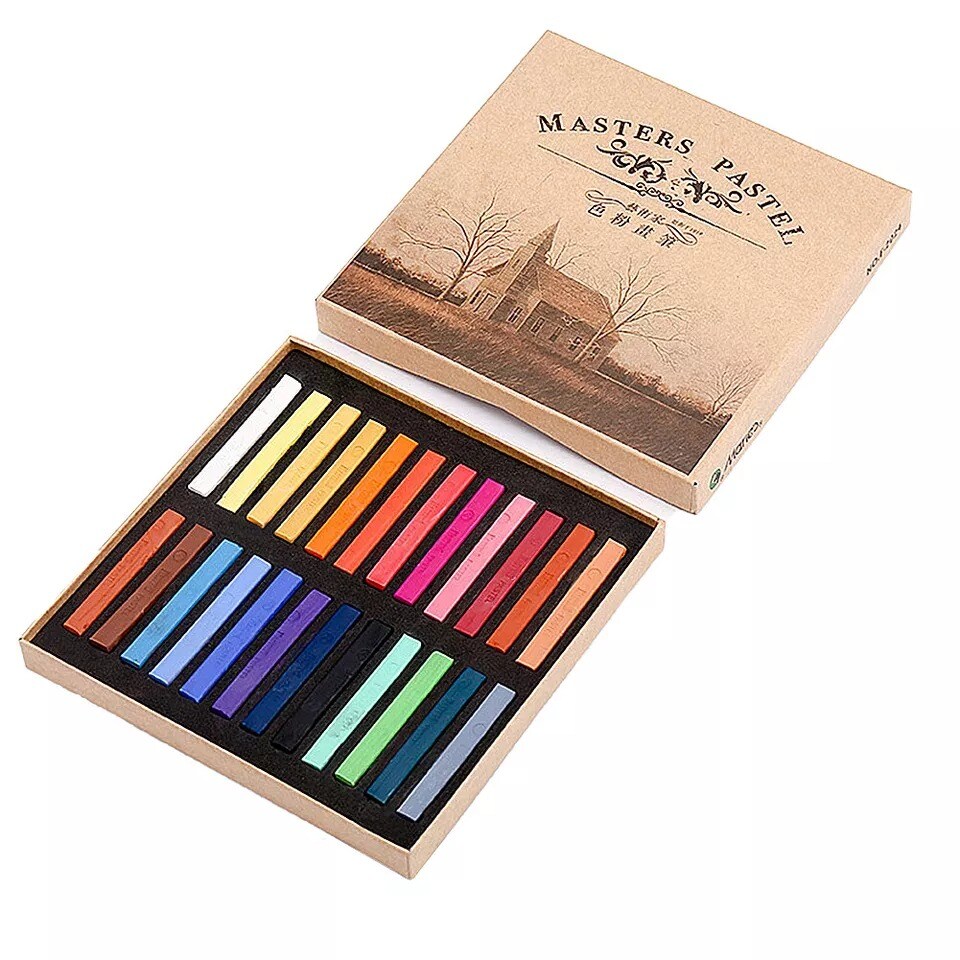 Soft Long Square Dry Pastel Chalk Set