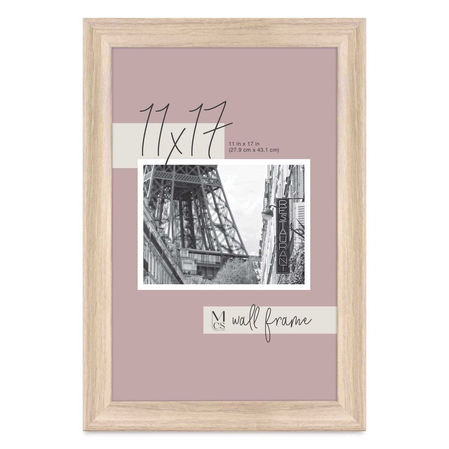 MCS Classic Edge Frame - 11&#x22; x 17&#x22;, Natural