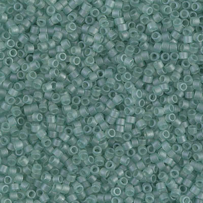 Miyuki Delica Bead 11/0, DB0385, Matte Sea Glass Green Luster, 5 grams