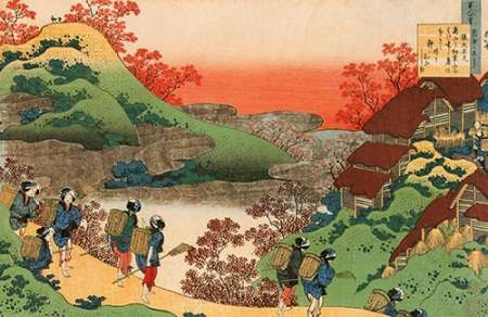 Women Returning Home At Sunset Poster Print by Hokusai - Item # VARPDX373199