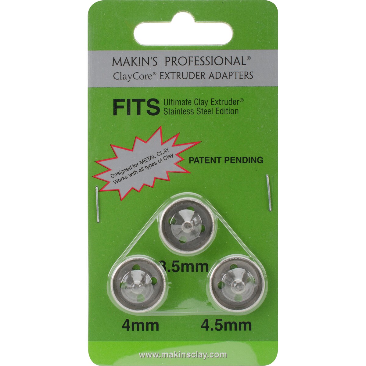 Makin&#x27;s Professional Claycore Extruder Adapters 3/Pkg-3.5Mm, 4Mm &#x26; 5Mm