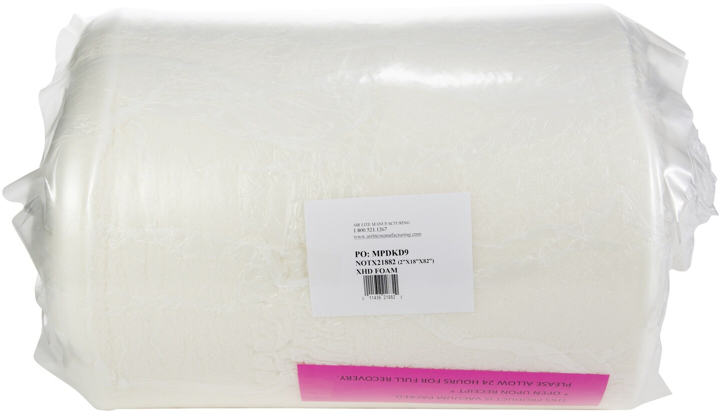 Air Lite Extra High Density Urethane Foam-2&#x22;X18&#x22;X82&#x22;
