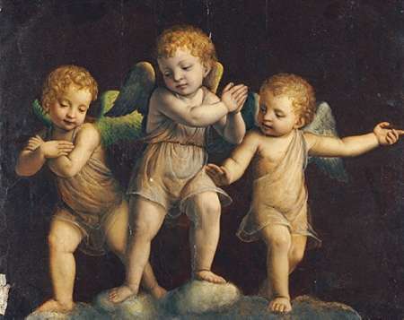 Three Cherubs Poster Print by Bernandino Luini - Item # VARPDX265121