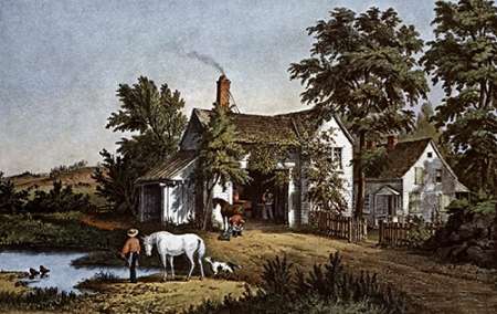 Village Blacksmith Poster Print by Currier and Ives - Item # VARPDX277223