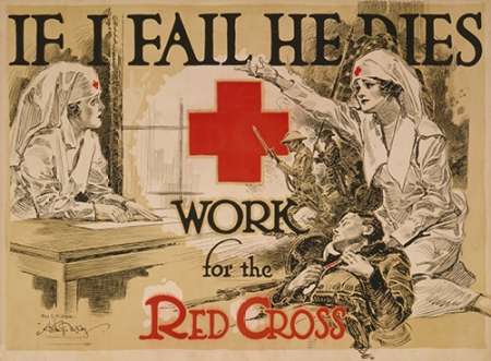 If I fail he dies. Work for the Red Cross, ca. 1918 Poster Print by Arthur G. McCoy - Item # VARPDX467916